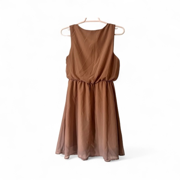 Luscious Women's Midi Dress in Light Brown - Picture 3 of 5